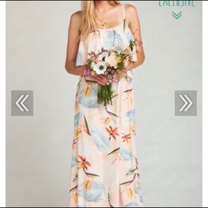 Mumu maxi - Caitlin ruffle paradise party